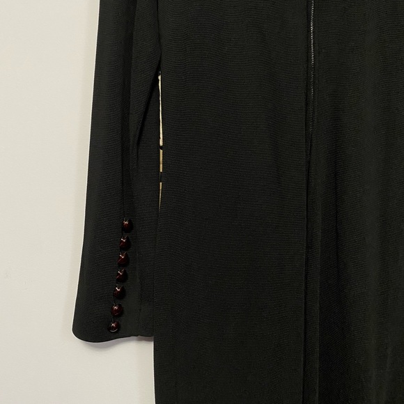 Vintage 1950s 1960s Ribbed Mock Neck Wiggle Dress - Picture 3 of 5